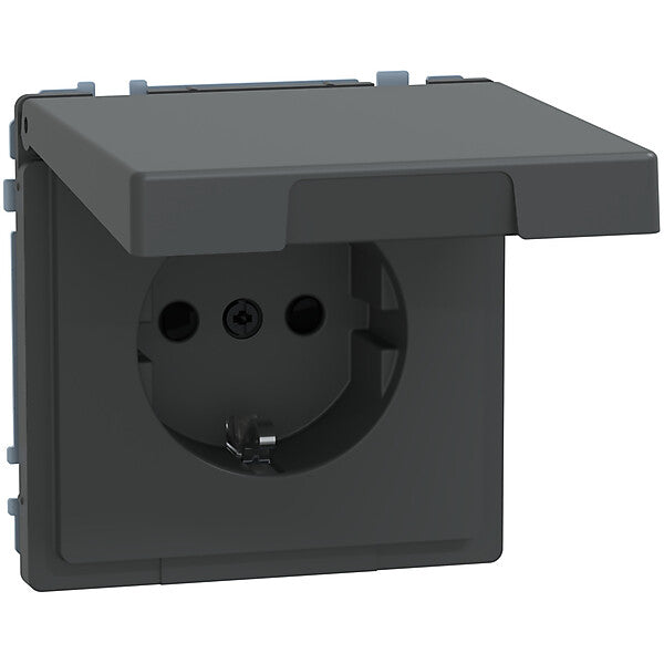 Merten SCHUKO-Steckdose anth mit Klappdeckel MEG2314-6034